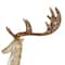 55" Crystal Champagne Standing Buck, White Twinkling LED Lights